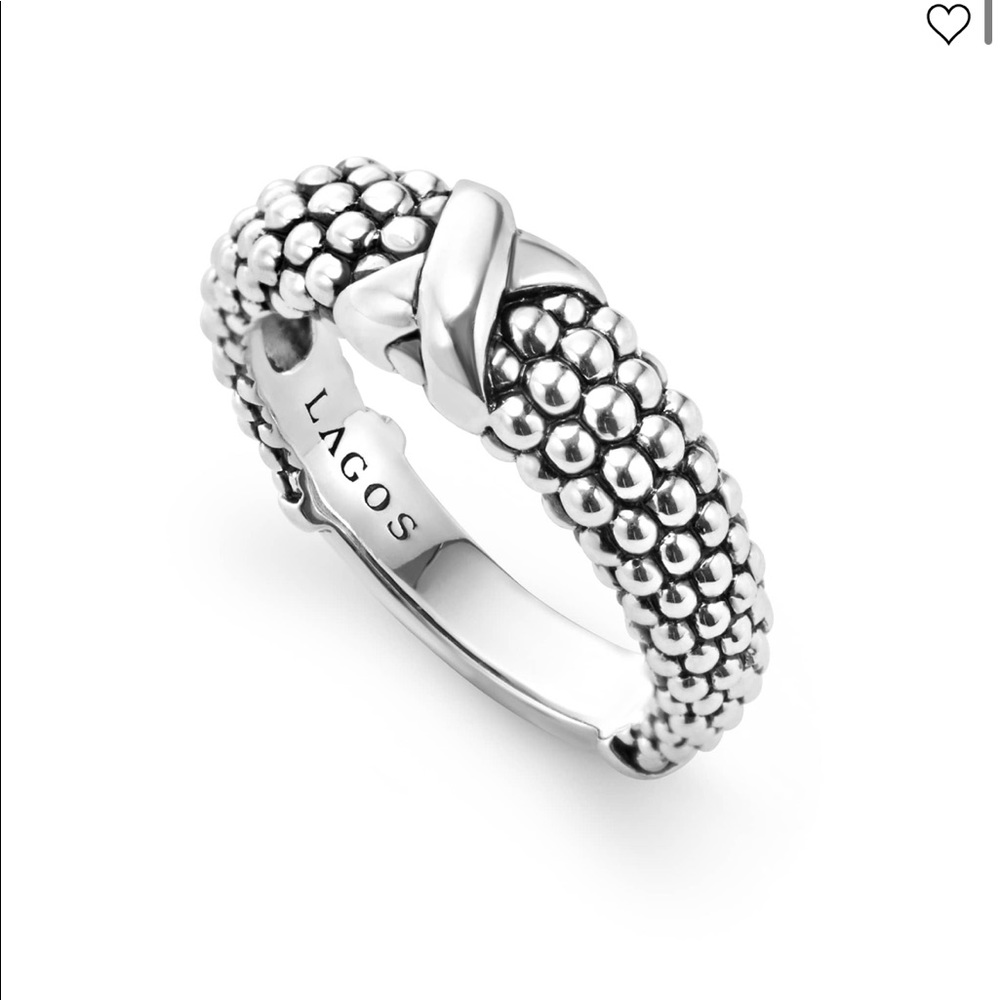 LAGOS SIGNATURE CAVIAR X Beaded Ring
